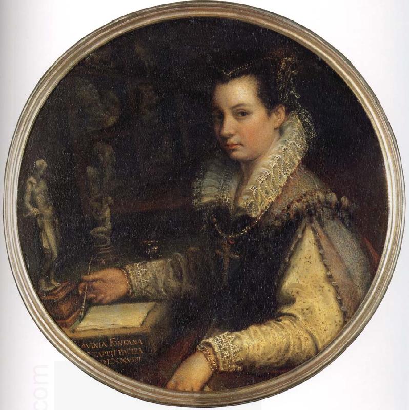 Lavinia Fontana Self portrait oil painting picture